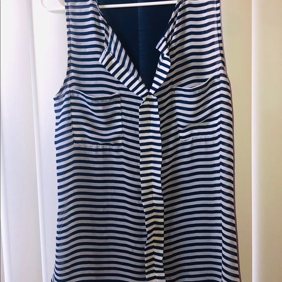 FEMME BY TRESICS - XL BLUE/WHITE STRIPED SHIRT - Picture 3 of 4